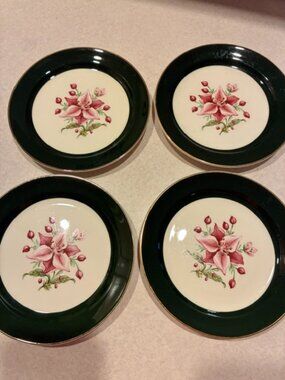 Lot of 4 Taylor Smith Vtg Appalachian Heirloom #8532 Bread & Butter Plate